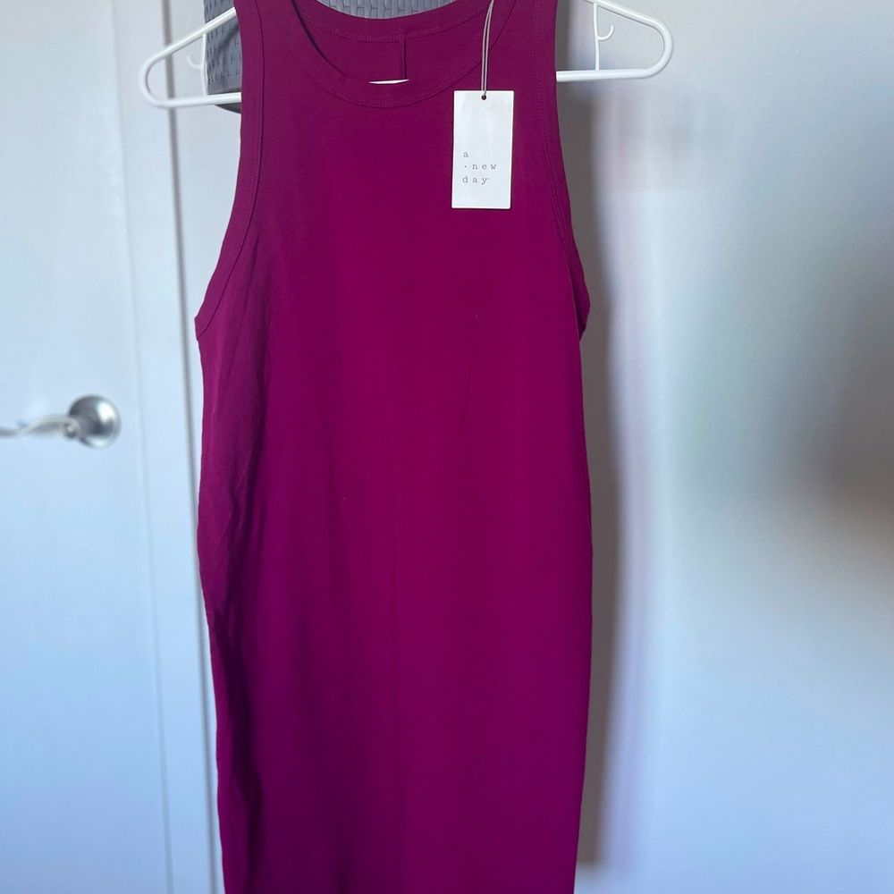 A New Day Women's Sleeveless Magenta Dress